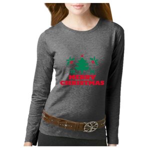 Women's Long Sleeve Premium Jersey Tee Thumbnail