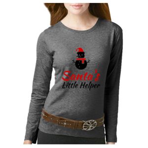 Women's Long Sleeve Premium Jersey Tee Thumbnail