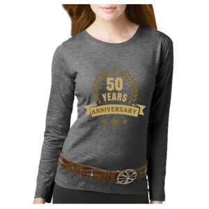 Women's Long Sleeve Premium Jersey Tee Thumbnail