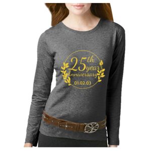 Women's Long Sleeve Premium Jersey Tee Thumbnail