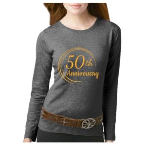 Women's Long Sleeve Premium Jersey Tee Thumbnail