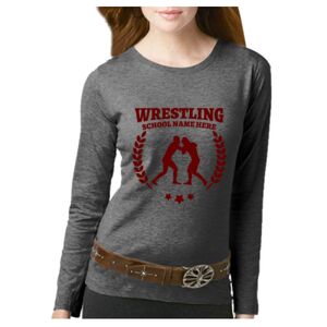 Women's Long Sleeve Premium Jersey Tee Thumbnail