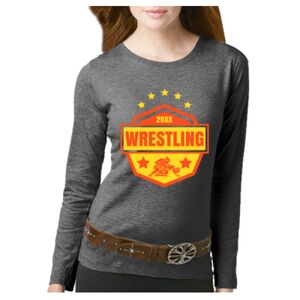 Women's Long Sleeve Premium Jersey Tee Thumbnail