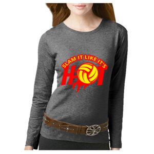 Women's Long Sleeve Premium Jersey Tee Thumbnail