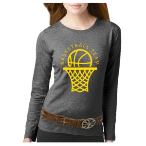 Women's Long Sleeve Premium Jersey Tee Thumbnail