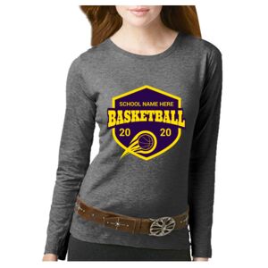 Women's Long Sleeve Premium Jersey Tee Thumbnail