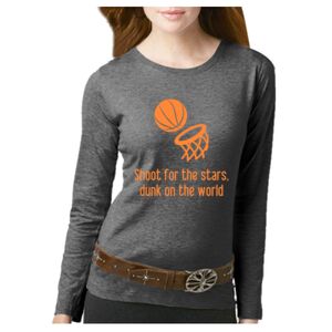 Women's Long Sleeve Premium Jersey Tee Thumbnail