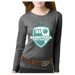 Women's Long Sleeve Premium Jersey Tee Thumbnail