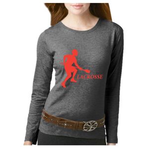 Women's Long Sleeve Premium Jersey Tee Thumbnail