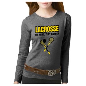 Women's Long Sleeve Premium Jersey Tee Thumbnail