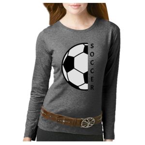 Women's Long Sleeve Premium Jersey Tee Thumbnail