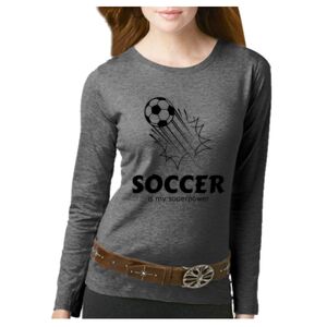Women's Long Sleeve Premium Jersey Tee Thumbnail
