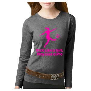 Women's Long Sleeve Premium Jersey Tee Thumbnail