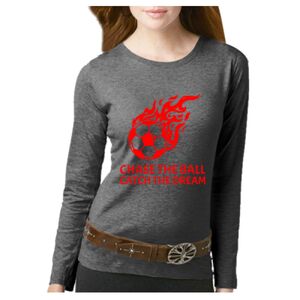 Women's Long Sleeve Premium Jersey Tee Thumbnail