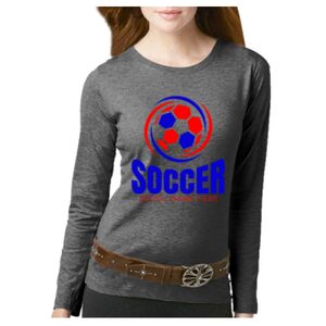 Women's Long Sleeve Premium Jersey Tee Thumbnail