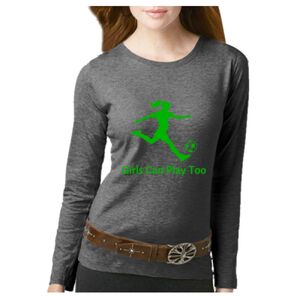 Women's Long Sleeve Premium Jersey Tee Thumbnail