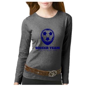 Women's Long Sleeve Premium Jersey Tee Thumbnail