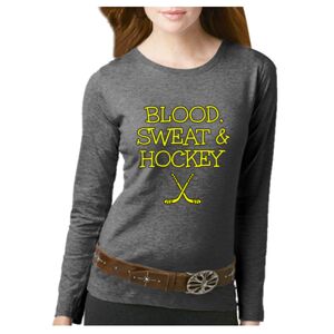 Women's Long Sleeve Premium Jersey Tee Thumbnail