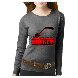 Women's Long Sleeve Premium Jersey Tee Thumbnail