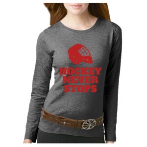 Women's Long Sleeve Premium Jersey Tee Thumbnail