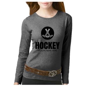 Women's Long Sleeve Premium Jersey Tee Thumbnail