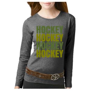 Women's Long Sleeve Premium Jersey Tee Thumbnail