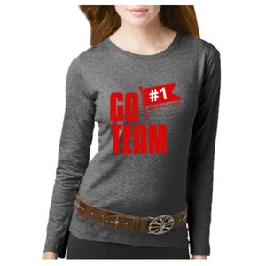 Women's Long Sleeve Premium Jersey Tee Thumbnail
