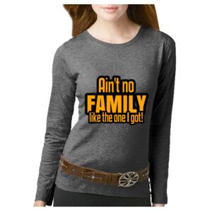 Women's Long Sleeve Premium Jersey Tee Thumbnail