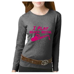 Women's Long Sleeve Premium Jersey Tee Thumbnail