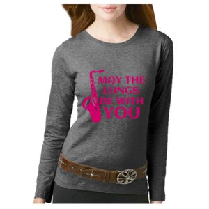 Women's Long Sleeve Premium Jersey Tee Thumbnail