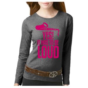 Women's Long Sleeve Premium Jersey Tee Thumbnail