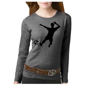 Women's Long Sleeve Premium Jersey Tee Thumbnail