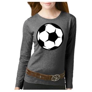 Women's Long Sleeve Premium Jersey Tee Thumbnail