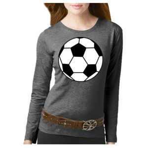 Women's Long Sleeve Premium Jersey Tee Thumbnail