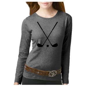 Women's Long Sleeve Premium Jersey Tee Thumbnail