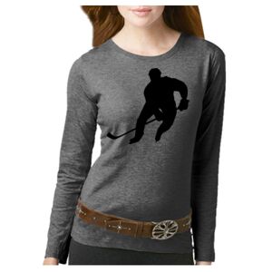 Women's Long Sleeve Premium Jersey Tee Thumbnail