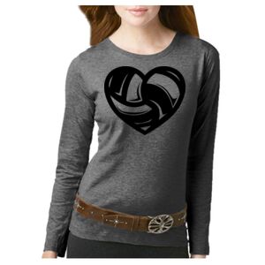 Women's Long Sleeve Premium Jersey Tee Thumbnail