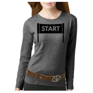 Women's Long Sleeve Premium Jersey Tee Thumbnail