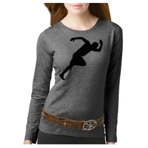 Women's Long Sleeve Premium Jersey Tee Thumbnail
