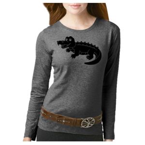 Women's Long Sleeve Premium Jersey Tee Thumbnail