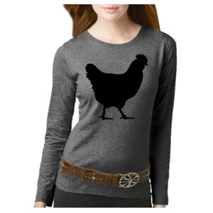 Women's Long Sleeve Premium Jersey Tee Thumbnail