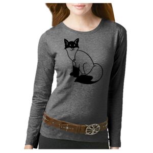 Women's Long Sleeve Premium Jersey Tee Thumbnail
