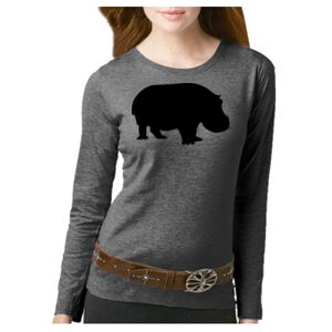 Women's Long Sleeve Premium Jersey Tee Thumbnail