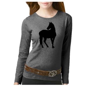 Women's Long Sleeve Premium Jersey Tee Thumbnail