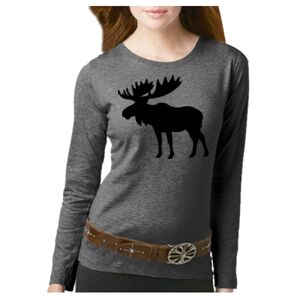 Women's Long Sleeve Premium Jersey Tee Thumbnail