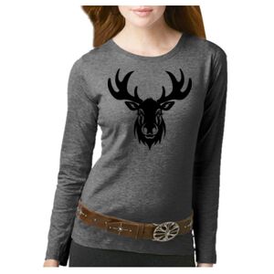 Women's Long Sleeve Premium Jersey Tee Thumbnail