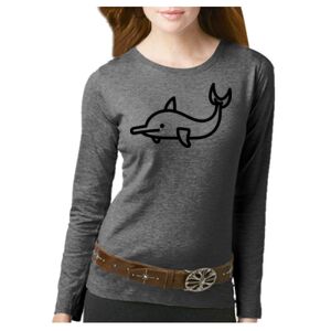 Women's Long Sleeve Premium Jersey Tee Thumbnail