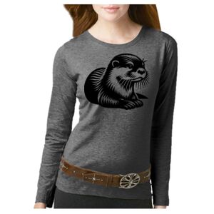 Women's Long Sleeve Premium Jersey Tee Thumbnail