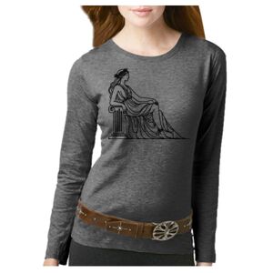 Women's Long Sleeve Premium Jersey Tee Thumbnail