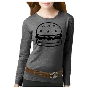 Women's Long Sleeve Premium Jersey Tee Thumbnail